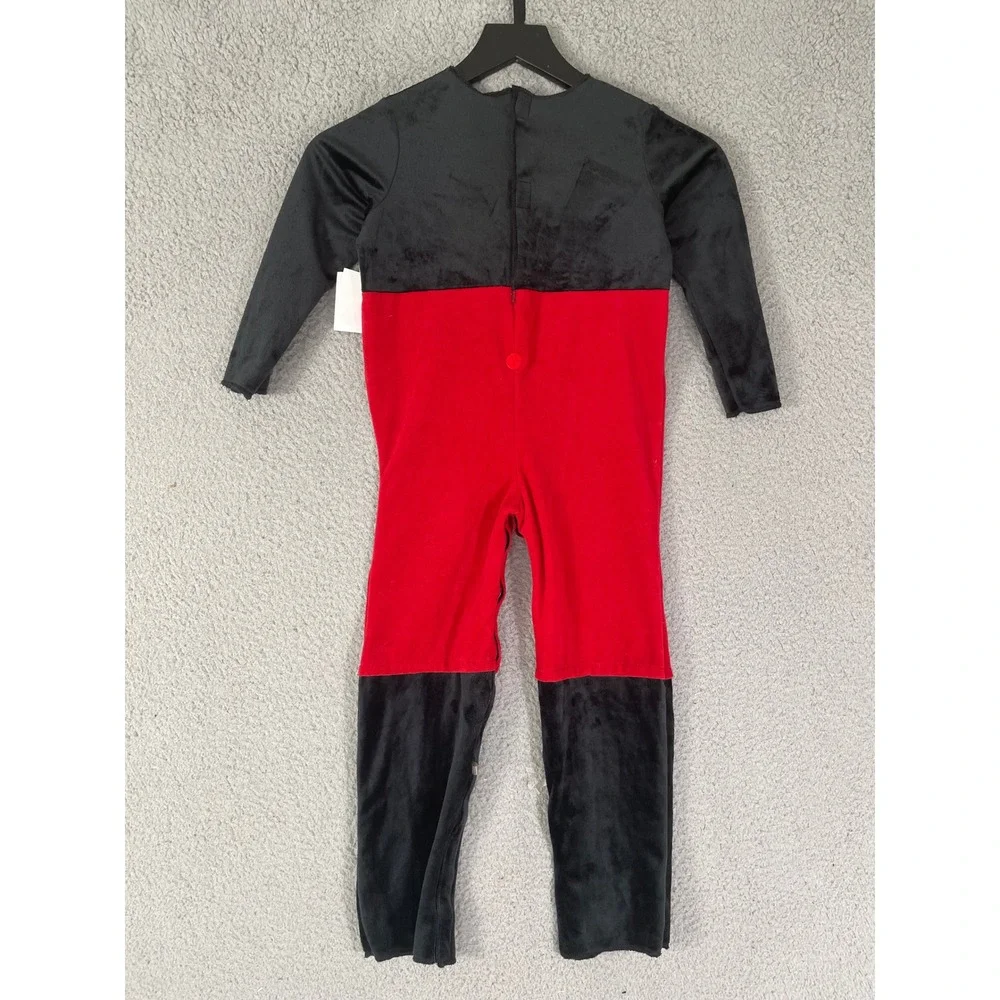 Disney‎ Baby Mickey Mouse Toddler 3T 4T Costume Jumpsuit Red Black